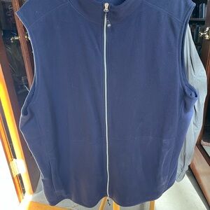 Navy Blue Zip-Up Vest